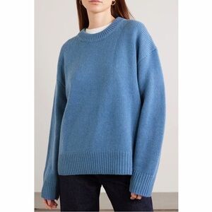Lisa Yang cashmere Renske sweater in blue